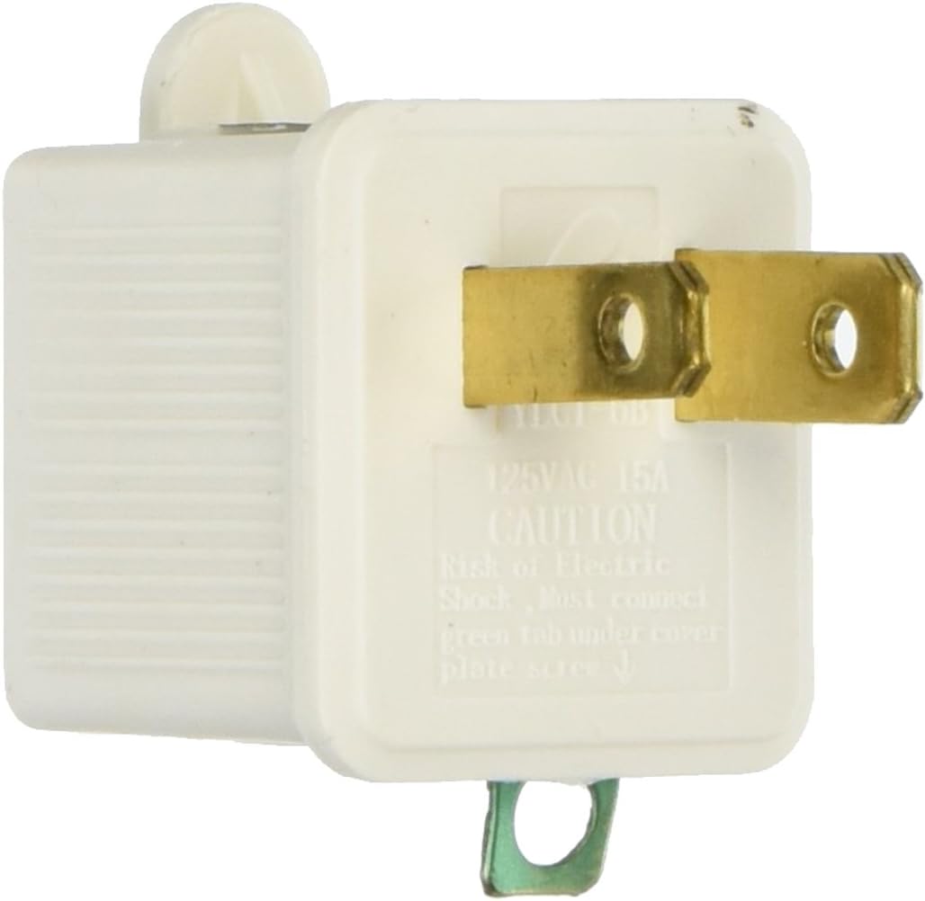 Helping Hand Polarized Grounding Adapters (2 Piece), White