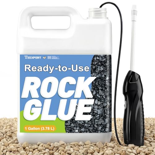 Teexpert Ready-to-Use Rock Glue for Landscaping with Electric Sprayer,...