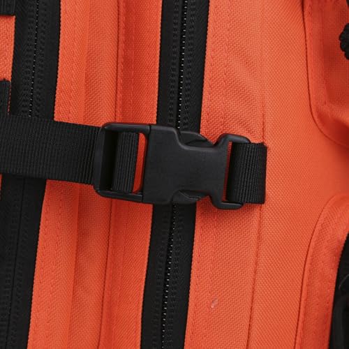 Image of REEBOW GEAR Military Tactical Backpack for Men Large Army 3 Day Assault Pack Molle Hiking Daypack Bag (Orange-black)