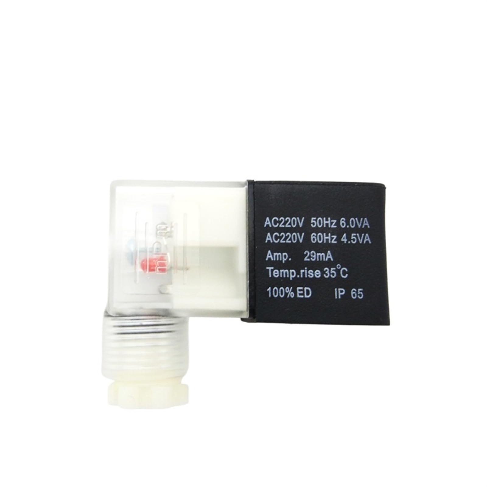 DLTBYWAQZ 4V210 AC 4-8 VA DC 3-8W Solenoid Valve Coil AC220V DC24V DIN43650B For pneumatic solenoid valve(4V210,Onecolor)