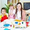 BigOtters Painting Brushes, 45PCS Kids All Purpose Paint Supplies Include Paint Cups with Lids Palette Tray Multi Sizes Brush for Children Gifts School Prizes Art Party #4