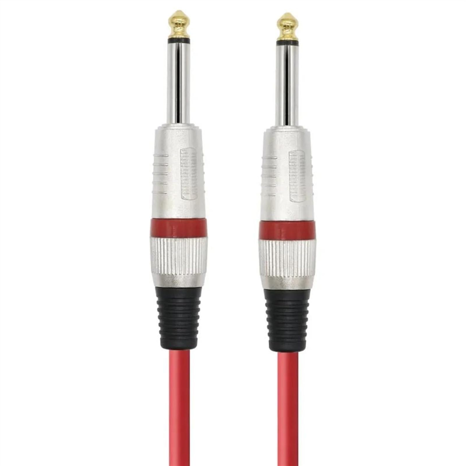 Cable De Guitarra 6,35 Jack Macho A Macho Cable De Audio De 1/4 Pulgada 6,5 ​​mm A 6,5 ​​mm Para Dispositivos Con Entrada De 1/4 Pulgada Cable de instrumento Guitarra (Color : E, Size : 1m)