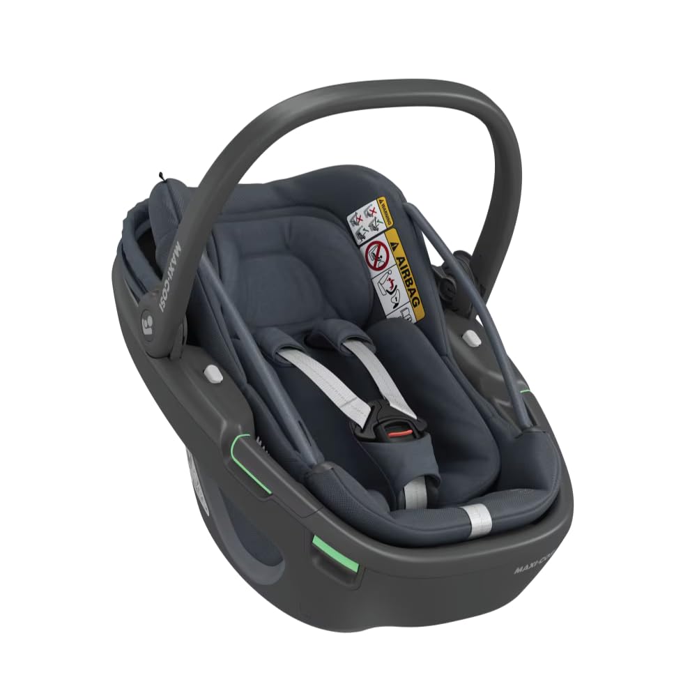 Maxi-Cosi Coral 360 i-Size, Baby Car Seat, Newborn 360 Car Seat, 0-12 Months (40-75 cm), One-Hand Rotation, Ultralight Carrycot, G-CELL, Large Canopy Sun Visor, Essential Graphite Baby Products
