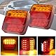 2 PCS LED Rückleuchten Anhänger, 12V Wasserdichte Anhängerbeleuchtung Rücklicht KFZ Heckleuchten mit ECE E-Geprüfte Blinker Zubehör für Traktor PKW LKW RV Caravan