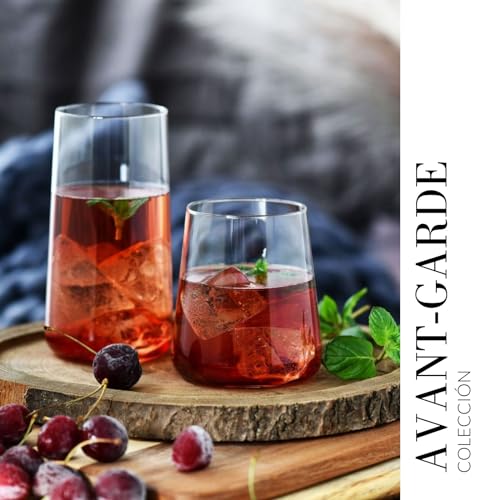 Miniatura 5 de Krosno Vasos De Agua Gin Tumbler Conjunto 6 Piezas 430 Ml Colección Avant-Garde Perfectos Para Uso En Casa, Restaurante Y En Fiestas Apto Para Lavavajillas