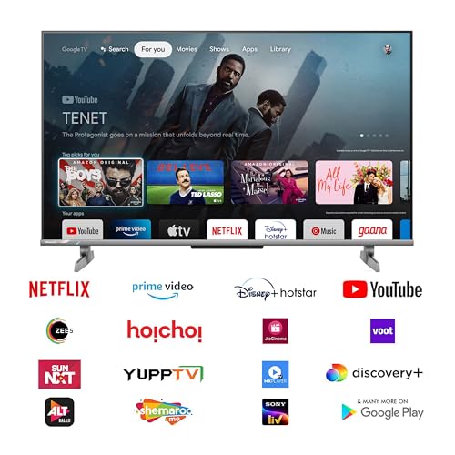 Image of Hisense 164 cm (65 inches) 4K Ultra HD Smart QLED Google TV 65U6K (Grey)