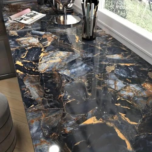 Image of WALLVEAR PE Foam Marble Wall Panel Sheet Pack of 36 | Self Adhesive DIY | 3mm Thickness | 4 Sq.Ft Coverage | Waterproof & Scratch Resistant | Easy Peel & Stick Installation Home, Office, Hotel Decor