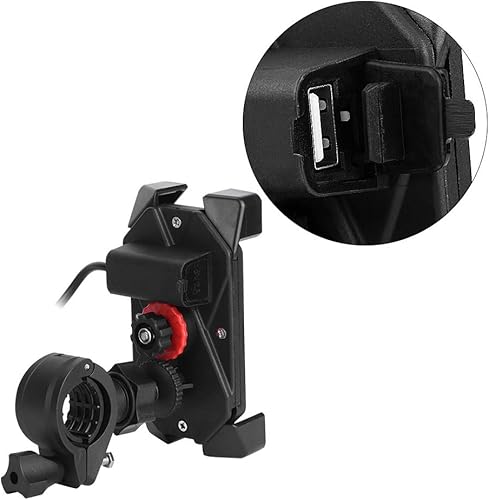 Miniatura 8 de Soporte de teléfono para motocicleta, soporte ajustable para motocicleta, portátil de 360 , ajustable, para manillar de motocicleta, teléfono