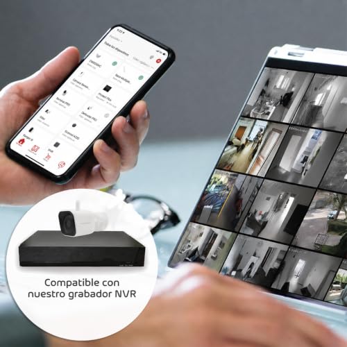 Cámara vigilancia exterior WiFi 4MP Ultra HD con sirena y doble banda energeeks 6