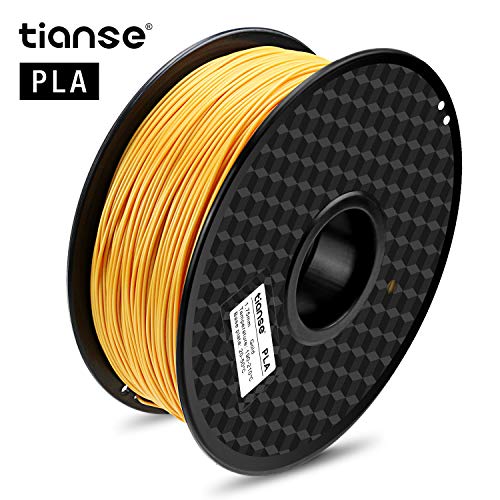 TIANSE Filamento de PLA para la impresora 3D / Pluma 3d, 1 kg 1,75 mm(Oro)