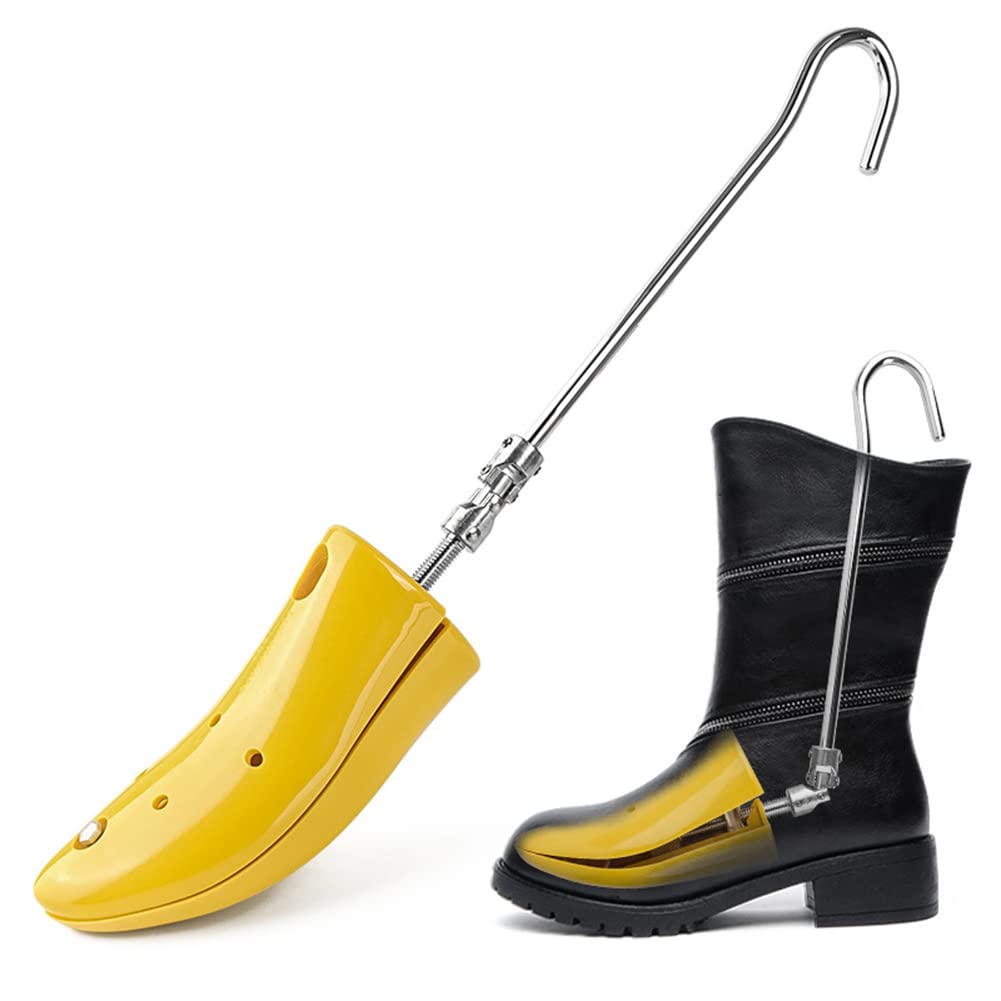 EHOTER 1Pcs Shoe Boot Stretcher for Thick Feet Stretching Work Boots Instep Height Adjustable Pro Trees Expander Higher Spreader Women/Men Sneakers Flat Shoes Hiking Boots (M)