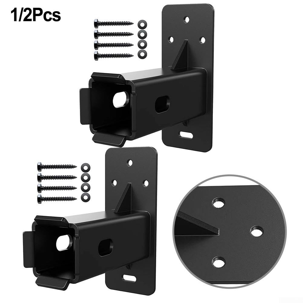 Supporto da Muro per Portabici 1.25 Pollici - Gancio Salvaspazio in Acciaio al Carbonio per Garage - Portata 300 Libbre per Bici e Cargo(2pcs)