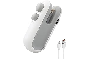 2 in 1 Mini Bag Sealer Heat Seal with Cutter and Magnet,...