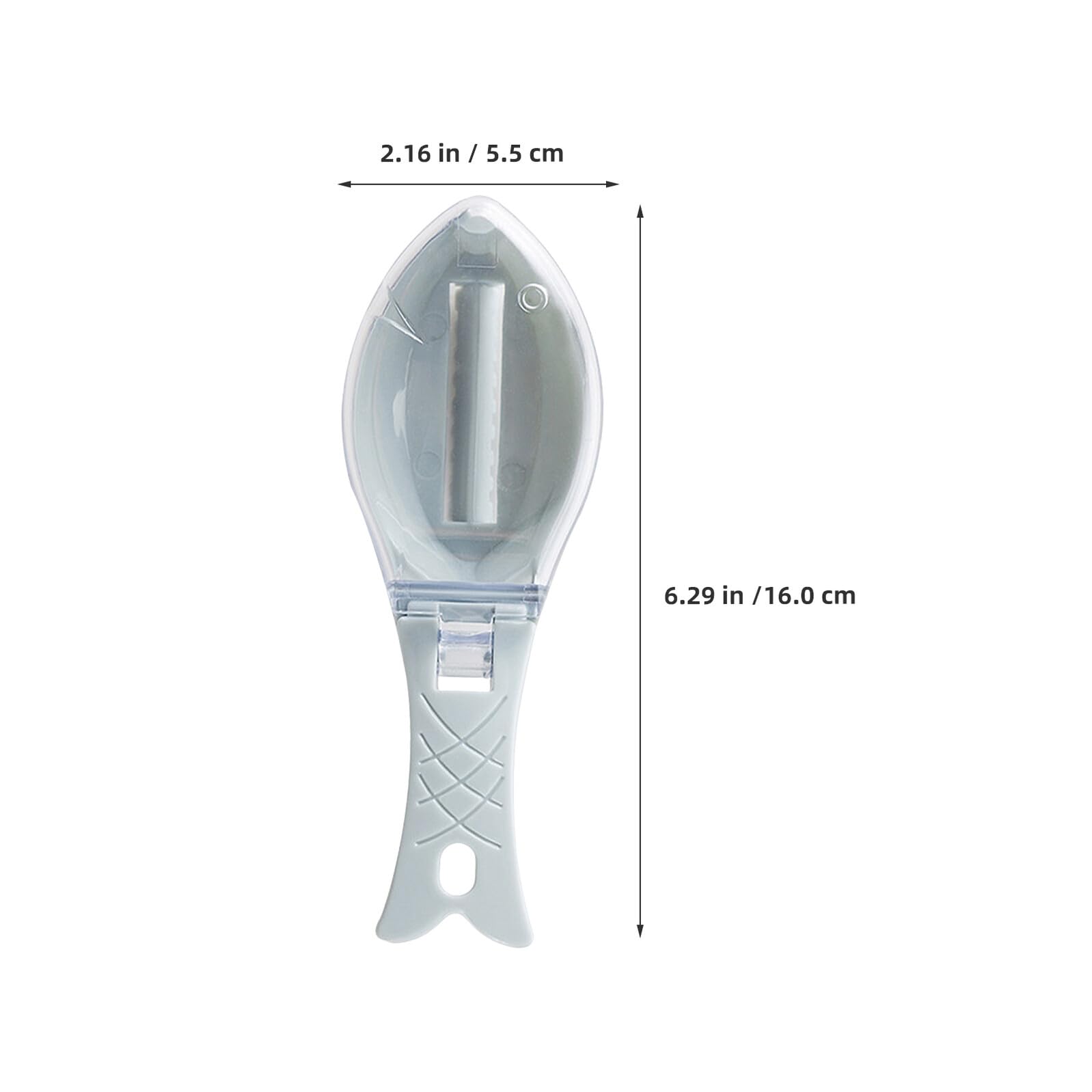 10 Pezzi Rimuovi Squame Pesce Portatile con Coperchio Strumento Manuale Ergonomico per Pulizia Rapida in Cucina e Ristoranti Adatto Vari Tipi di Pesce