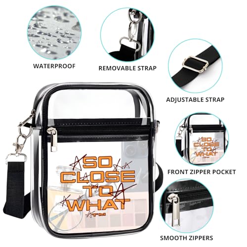 Clear Bag Stadium Approved for Miss Possessive Tour Concert, So Close To What, Clear Crossbody Purse for Stadium Events, Festival Concerts, T8 Outfit3