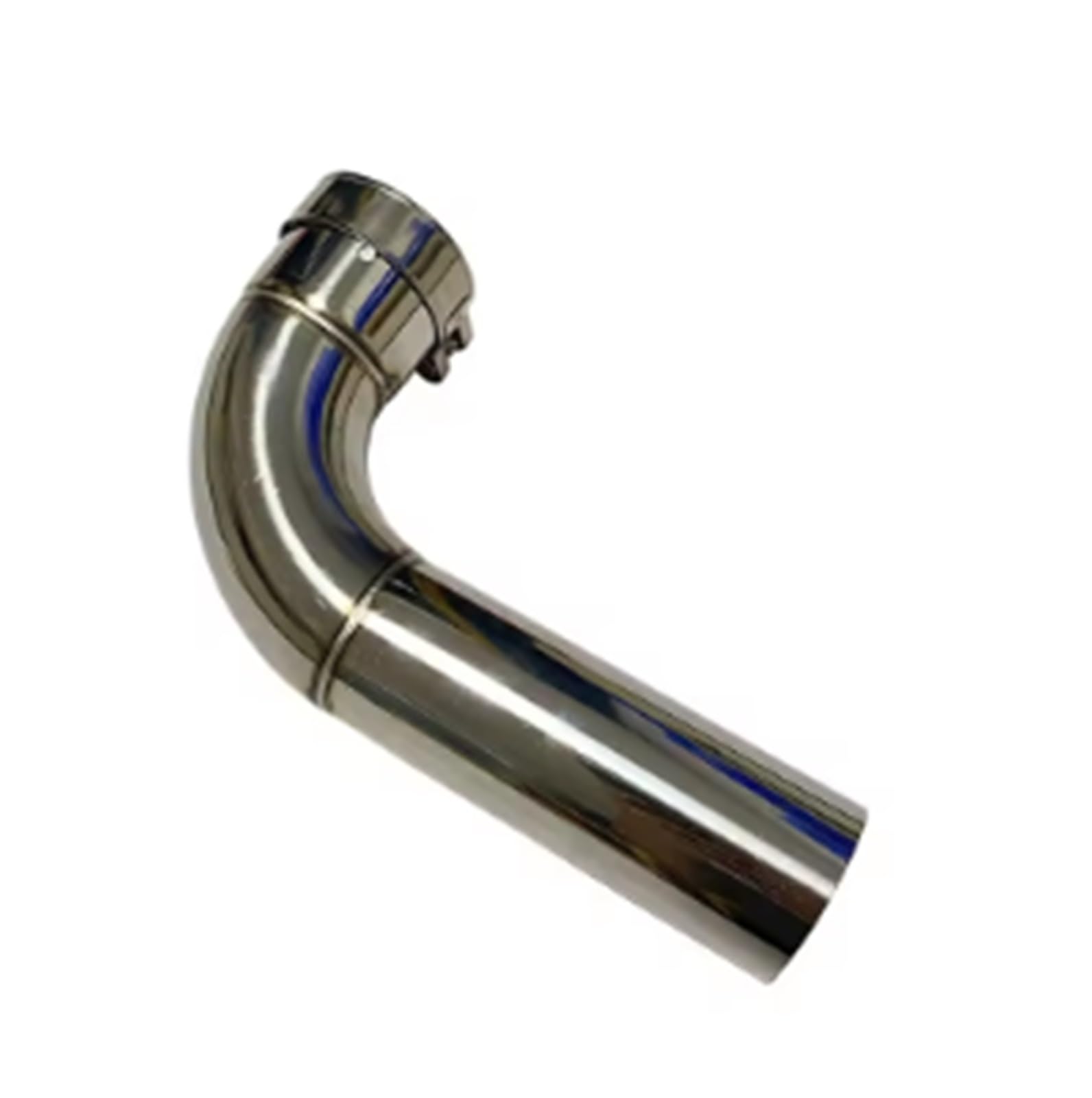 Tubo Di Scarico A 90 Gradi In Acciaio Inox. Il Silenziatore Si Collega Al Gomito. Accessori Per Auto. Tubo Di Scarico.(45mm-48mm)