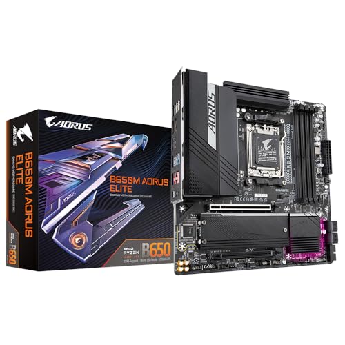 Reti Veloci: LAN 2.5GbE GIGABYTE B650M AORUS ELITE Scheda madre - Supporta CPU AMD Ryzen 9000, VRM a 12+2+2 fasi, fino a 8000 MHz DDR5, 1xPCIe 5.0 + 1xPCIe 4.0 M.2, LAN 2.5GbE, USB 3.2 Gen 2x2