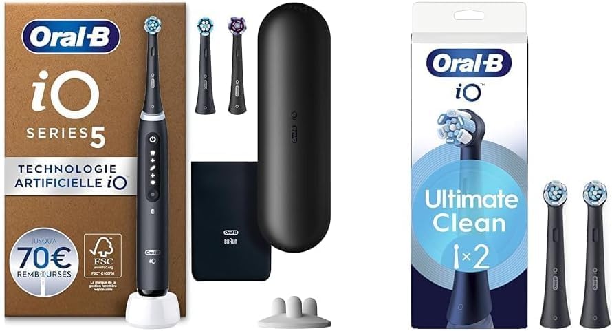 Brosse à dents électrique Oral-B iO5 contre la plaque dentaire