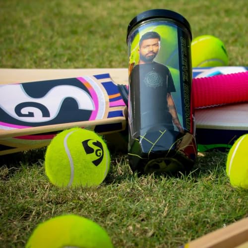 Image of SG Club Heavy Cricket Tennis Balls Pack of 3, Green