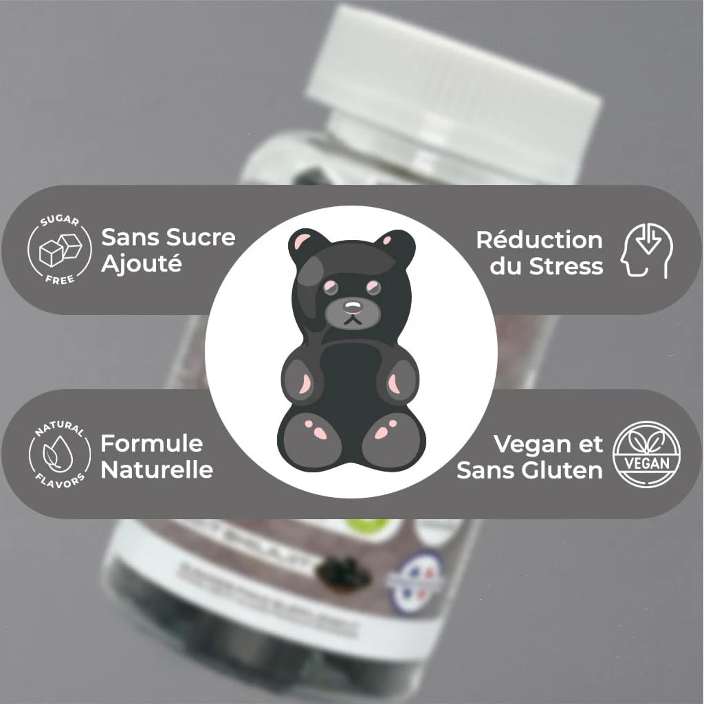 Gummies Shilajit Pur Bio, Shilajit Himalaya, Boost métabolisme, Libido et Energie, Acide Fulvique, Soutien Immunitaire pour Hommes et Femmes, Complément alimentaire 100% Naturel