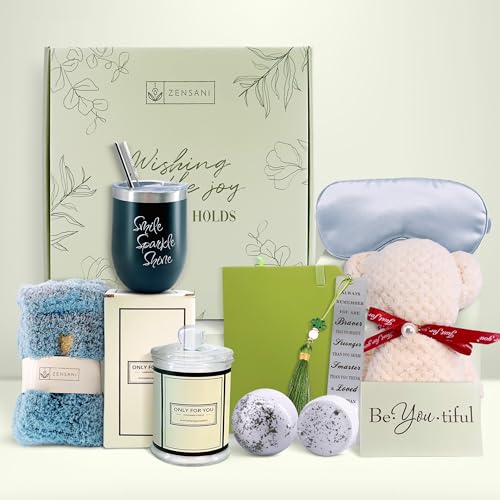 Zensani - Regalos Get Well Soon para mujeres - Paquete de cuidado para mujeres, regalos para mujeres después de la cirugía, cestas de regalo de condolencias - Cestas de regalo para mujeres, regalos