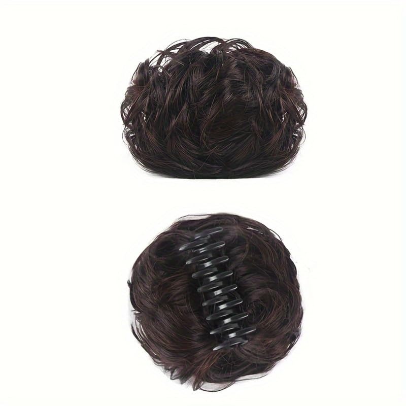 Image of 24 inch Heat Resistant Clip In Synthetic Straight Hair Extensions - Synthetic Hair Extension /Ponytail Long Braided Ponytail With Elastic Hair Ties Synthetic Hair Extensions (Style 10)