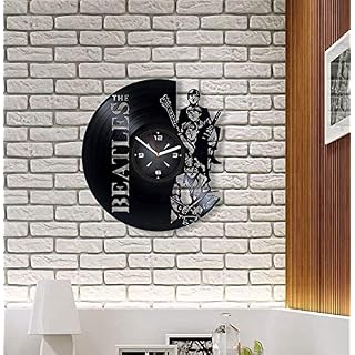 The Beatles Horloge murale en vinyle pour chambre à coucher, salon, chambre d’enfant, cadeau pour lui ou elle, Noël… - Les Beatles, Paul McCartney, John Lennon, RIngo Starr, George Harrison The Beatles Horloge murale en vinyle pour chambre à coucher, salon, chambre d'enfant, cadeau pour lui ou elle, Noël… – Image 3