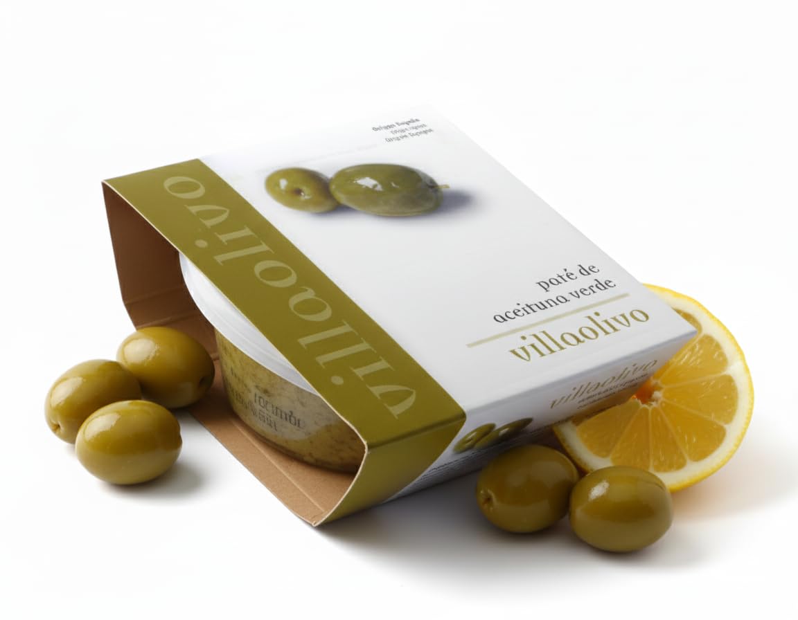 Paté de aceitunas verdes y negras 100% natural 125 g Pack 6 uds