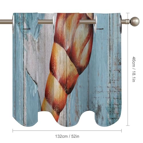 Cenefas para ventanas opacas que decoran cocinas con estilo de playa 6