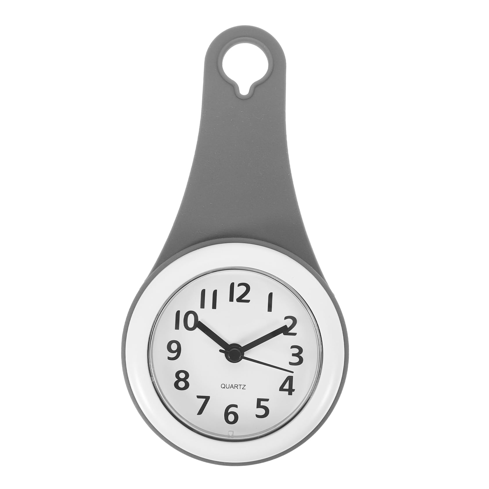 STOBAZA Modern Waterproof Wall Clock Anti-Fog Bathroom Shower Clock Suction Cup Hanging