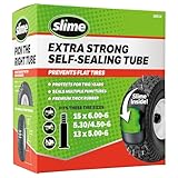 Slime 30014 Inner Tube for Riding Lawn mowers, ATVs, quads, Tractors and Other Farm Equipment, Extra Strong, Includes Self-Sealing Sealant, Heavy Duty, 15x6.00-6' / 5.30/4.50-6' / 13x5.00-6' , Black