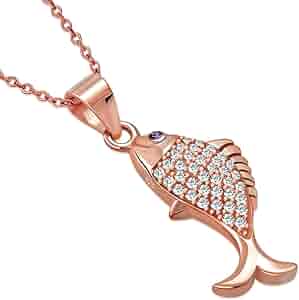 Amazon.com: My Daily Styles 925 Sterling Silver CZ Fish