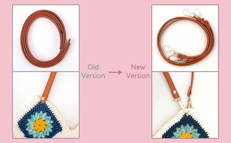 Image of Hanfetch Crochet Kit for Advanced or Intermediate Beginner, Step by Step Video Tutorial and Detailed Guide Instruction DIY Craft Supplies for Adult and Kid with Complete Kit for Granny Square Tote Bag