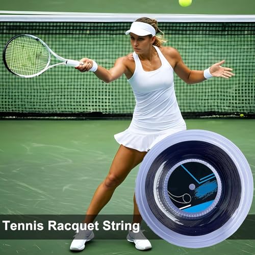 Cuerda de tenis de 200 m con alta absorción de impactos para entrenamiento y competición activa 3