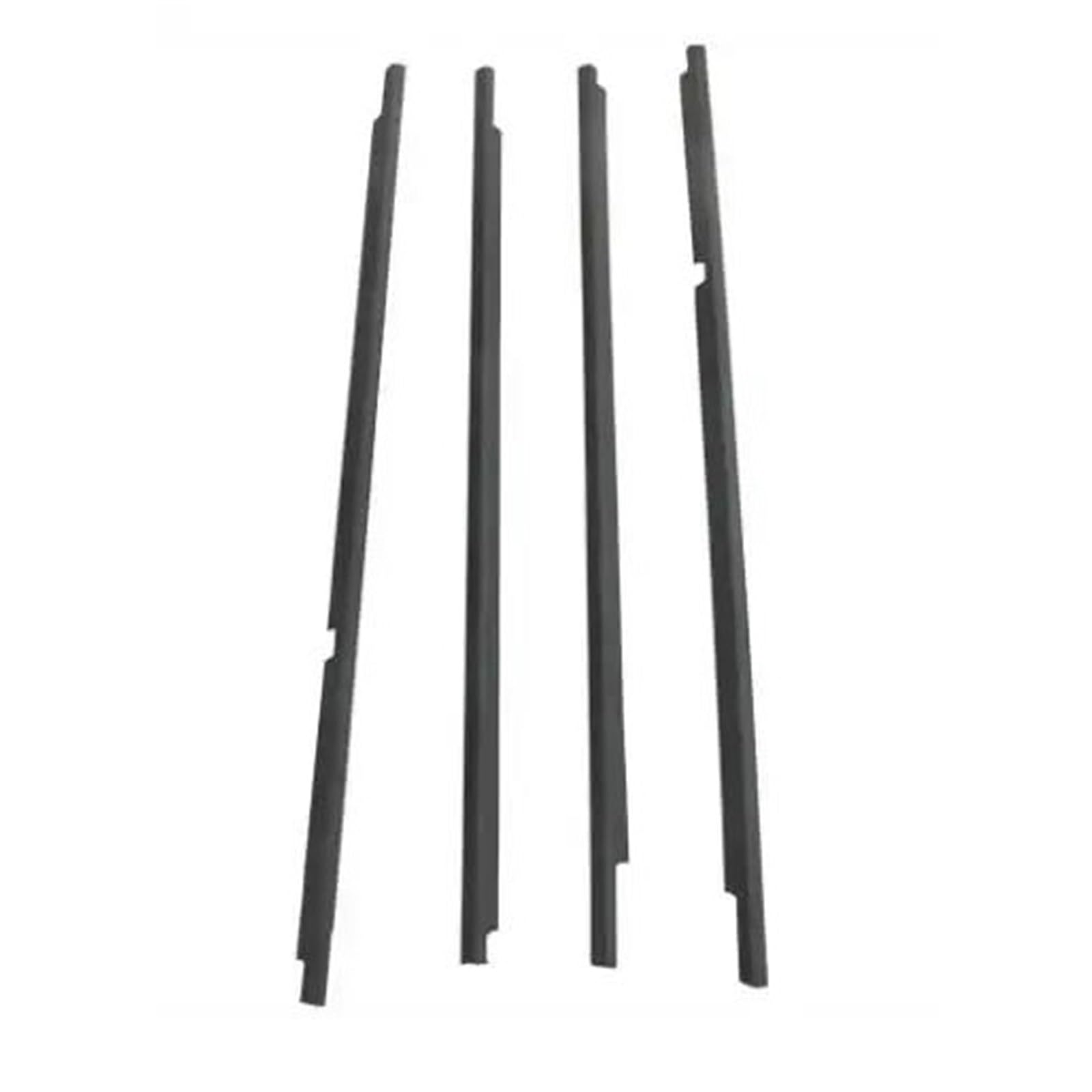 Atgcbcauf One Color 4 Pieces Window Glass Weatherstrip Rubber Molding Trim For Civic 1991-1995 Eg9 5 Door 72950-Sr4-003