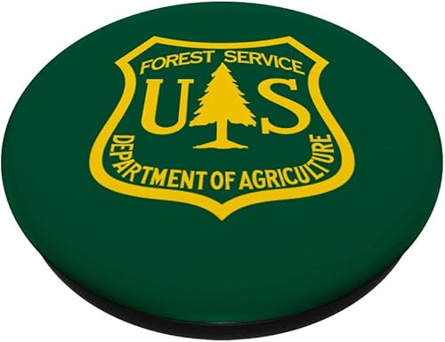 Miniatura 2 de United States Forest Service Agriculture USFS Parks Ranger PopSockets - Soporte para teléfonos y tabletas, Negro