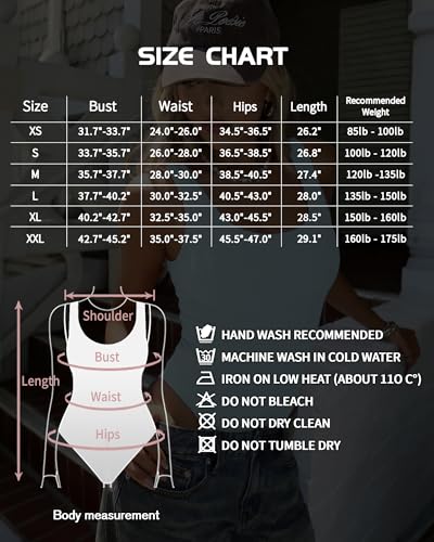 Image of Mangopop Women' Long Sleeve Ribbed Bodysuit Jumpsuits