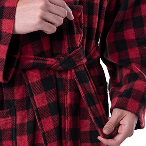 IZOD Men's Printed Microfleece Robe4