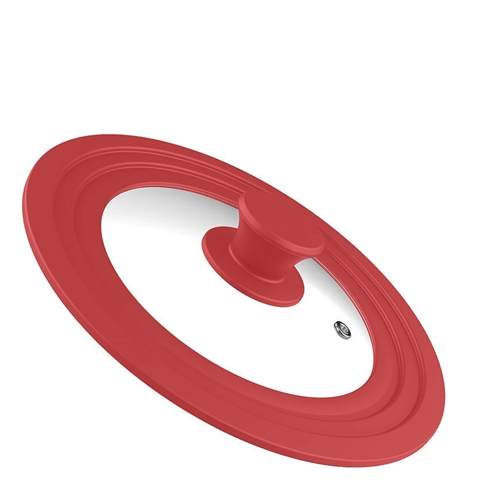 Tapas universales for sartenes, olla grande de silicona for ollas, y, apto for utensilios cocina 16cm a 32cm, tapa for freír(Red 20-22-24cm)