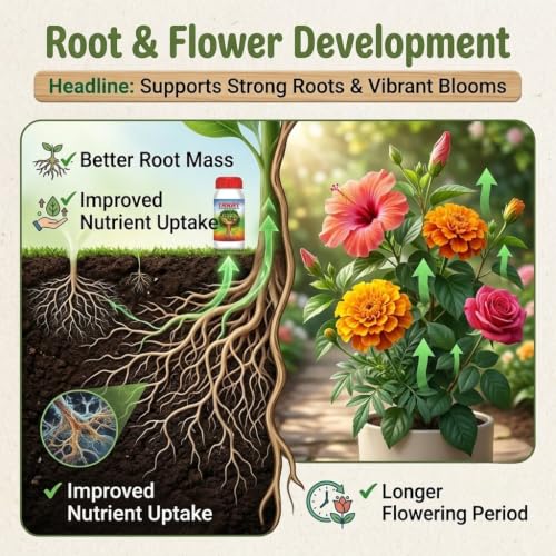 Image of Naval Takat - Bio-Fertilizer For Flowering & Growth, Seaweed Base Fertilizer, Perfect Liquid Fertilizer For Rose Plants (1000 Ml)