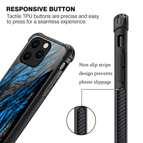 CARLOCA Compatible with iPhone 14 Case,Navy Blue Camo Wood Grain Graphic Design Shockproof Anti-Scratch Drop Protection Case for iPhone 14 by CARLOCA - Image 6