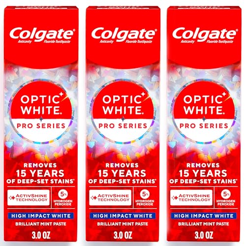 Colgate Optic White Pro Series High Impact White Toothpaste, 3 Pack, 3.0 oz - image 1