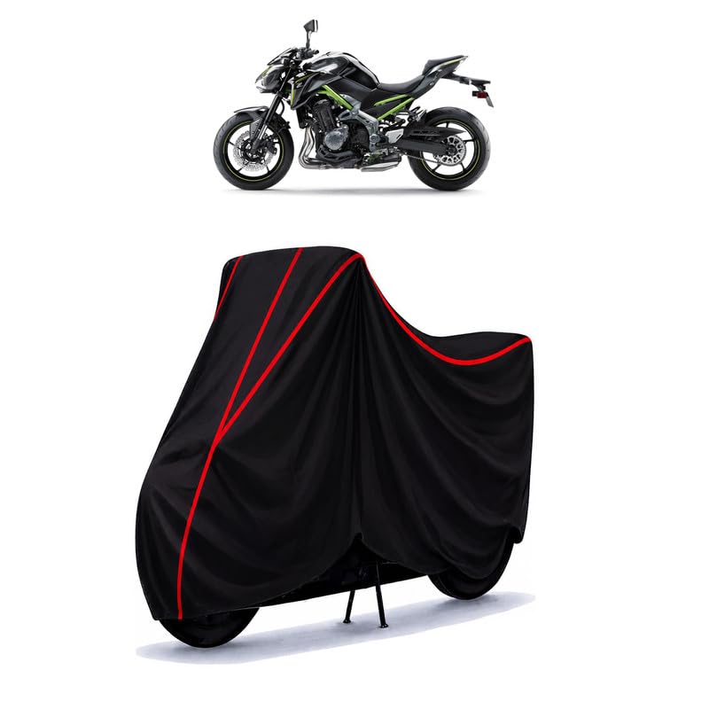 Image of Z Water Resistant Bike Cover for All Motorcycles & Scooters | Heavy Duty Premium Taffeta Fabric | UV Protection, Dustproof, Scratchproof | All Weather Two Wheeler Body Cover with Elastic Bottom