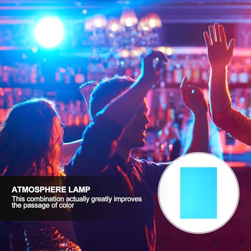 Filtro de color azul PVC láminas de gelatina para focos de iluminación fotográfica LED 4
