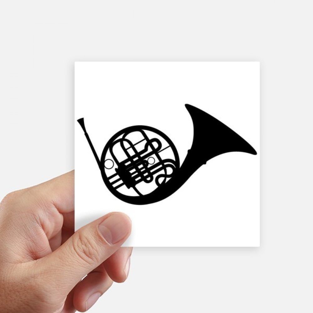 Sticker autocollant musique fou carré 10cm lot de 8 decals multicolores pour mur et moto