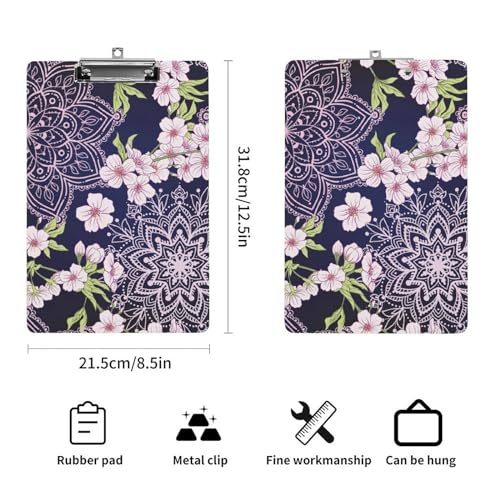Porte-bloc A4 Fleur Mandala pour simplifier vos notes au bureau