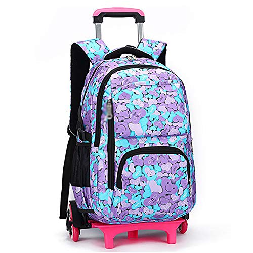 XHHWZB Rolling Backpack  Trolley School Bags Mochila con 6 Ruedas Escaleras de Escalada