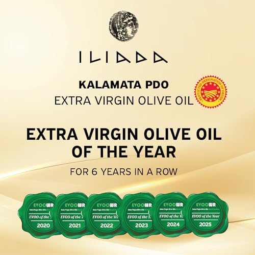 Image of Iliada Kalamata PDO Extra Virgin Olive Oil, 3Lt | Multi-Awarded | Single Region 100% Greek | Monovarietal Koroneiki | Cold Press | Polyphenol Rich | Chef's Favorite