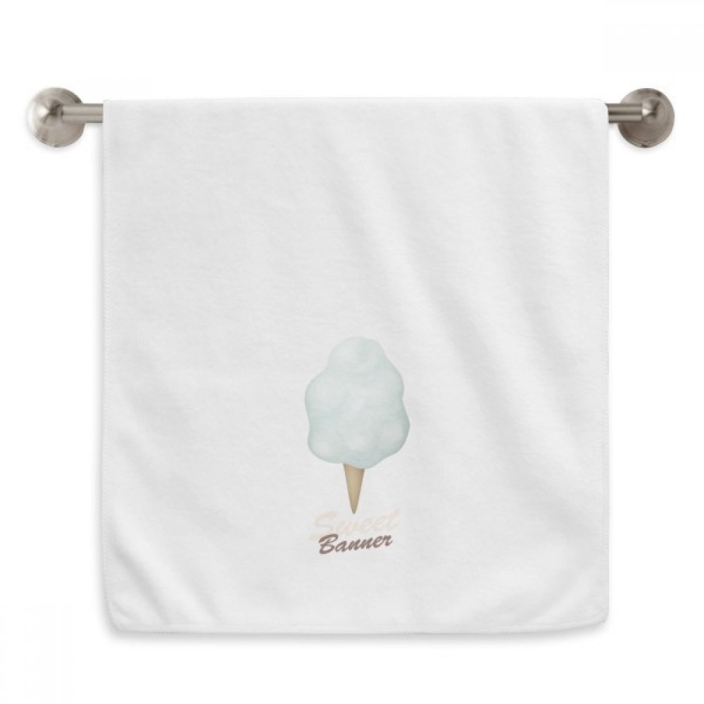 Serviettes moelleuses crème glacée 13x29 pouces blanc pour la toilette quotidienne des enfants