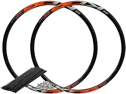 Kit Bicicleta aro 29 Roda Par de Aro 29 com Raios KOG Aero Parede Dupla Freio Disco